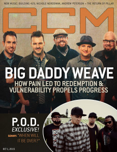 CCM Magazine, cover, October 1, 2015, P.O.D., POD - image