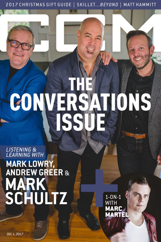 Andrew Greer, Mark Lowry, Marc Martel, CCM Magazine - image