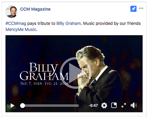 Billy Graham, CCM Magazine - image