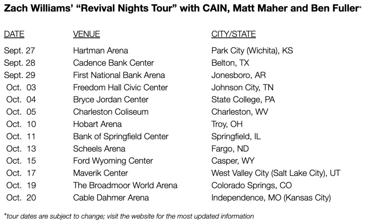 matt maher 2024 tour dates
